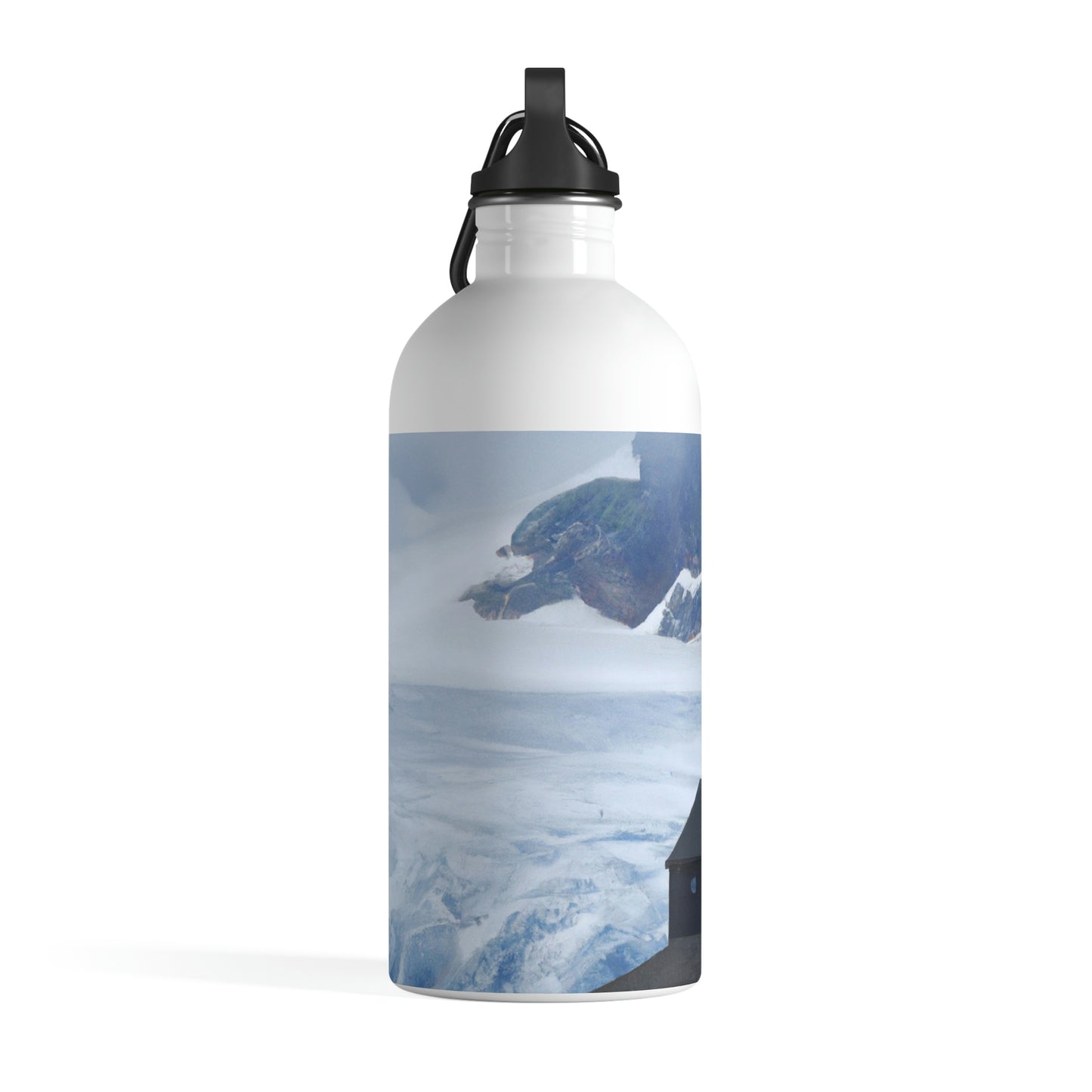 "Frozen Fears: A Haunted Glacier House" - The Alien Stainless Steel Water Bottle