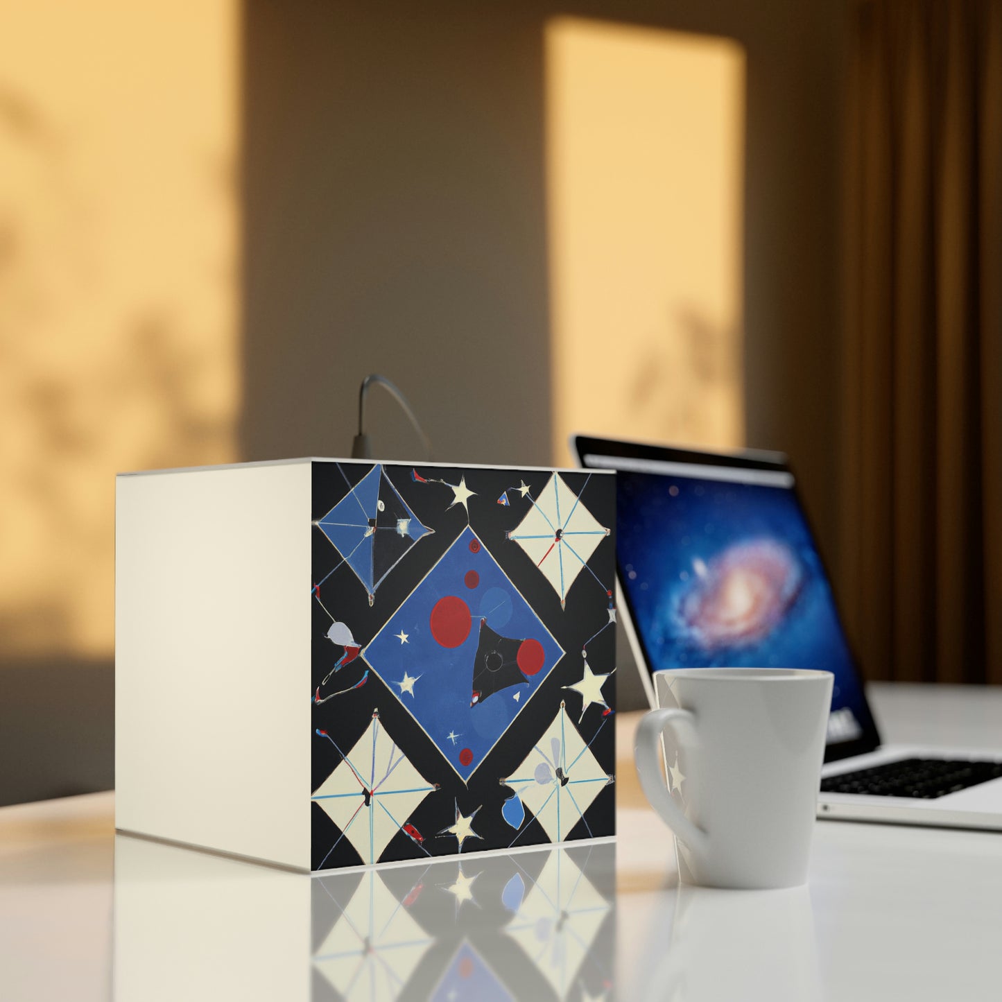 "Kites Illuminating the Starry Sky" - Die Alien Light Cube Lampe