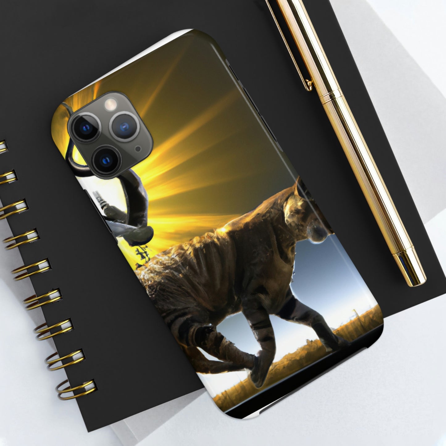 "A Purrfect Sunbeam Moment" - The Alien Tough Phone Cases