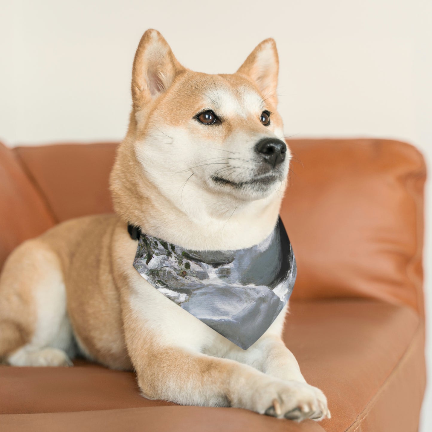 "Canyon Chaos: The Rockslide Race" - The Alien Pet Bandana Collar