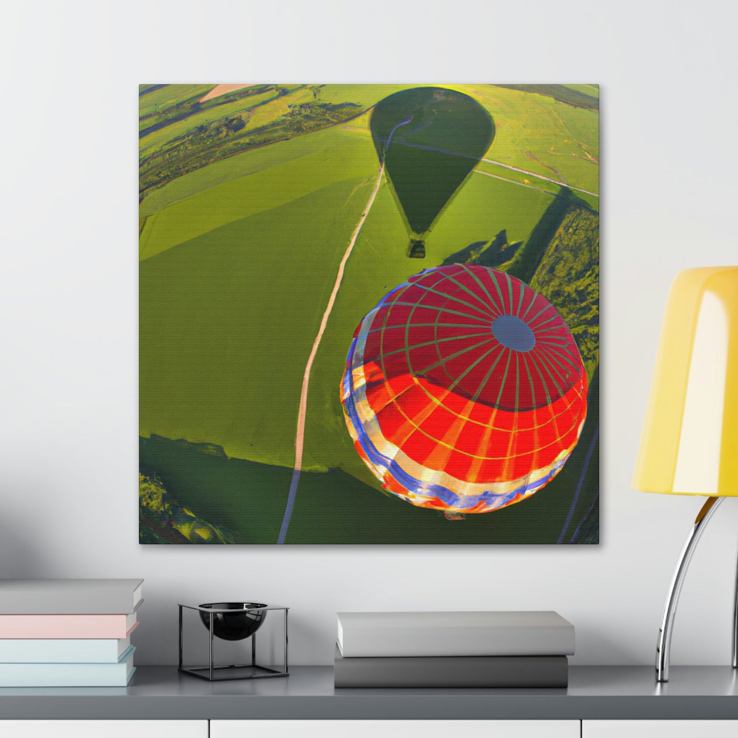 "Ein Blick von oben: Die Erkundung der Welt in einem Heißluftballon" - The Alien Canva