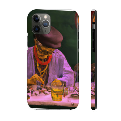 "Ein Meister des Ausbesserns: Ein älterer Uhrmacher, der eine antike Uhr restauriert" - The Alien Tough Phone Cases