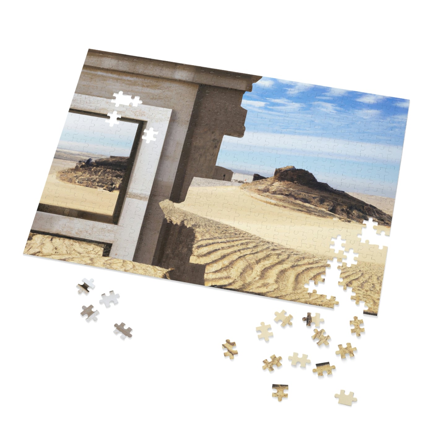 "Lost in the Sands: Discovering the Ancient Temple" - The Alien Jigsaw Puzzle