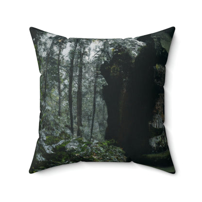 "The Lost Relic of the Jungle" - The Alien Square Pillow