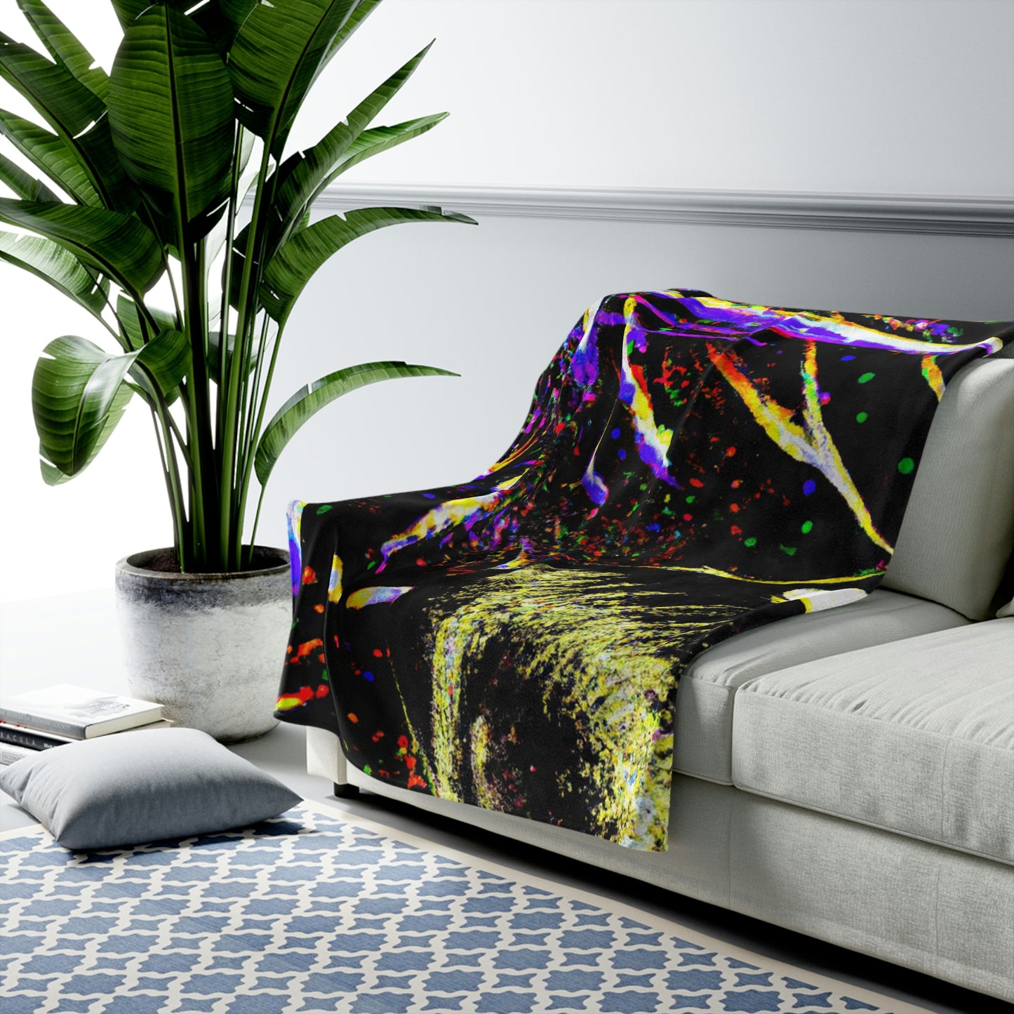 "A Nighttime Spectacle of Wonder" - The Alien Velveteen Plush Blanket