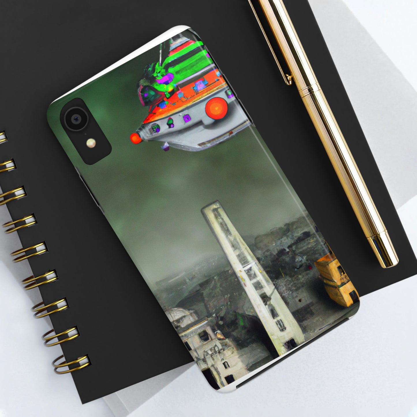 "Rätsel in den Ruinen" - Die Alien Tough Phone Cases