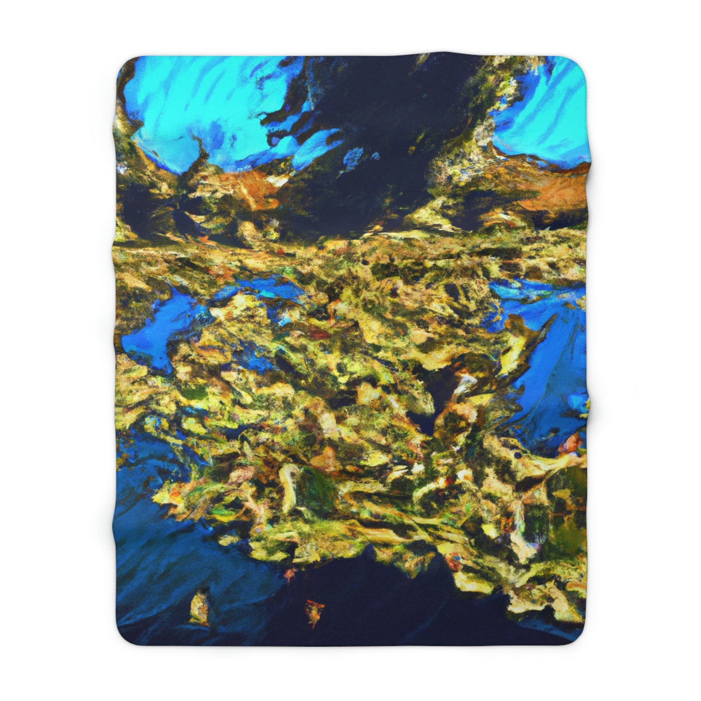 "Invasion of the Pond Monsters" - The Alien Sherpa Fleece Blanket