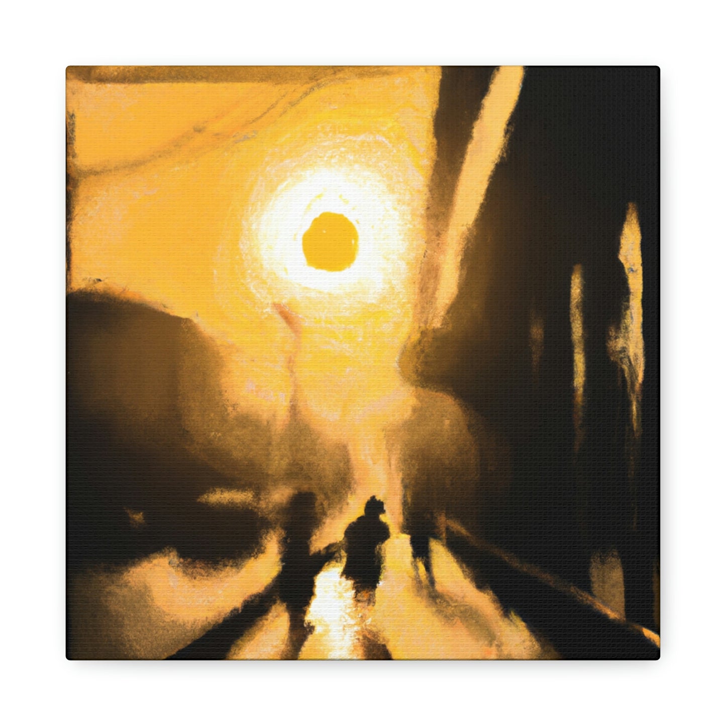 "City Sunrise: An Artistic Journey" - Canvas