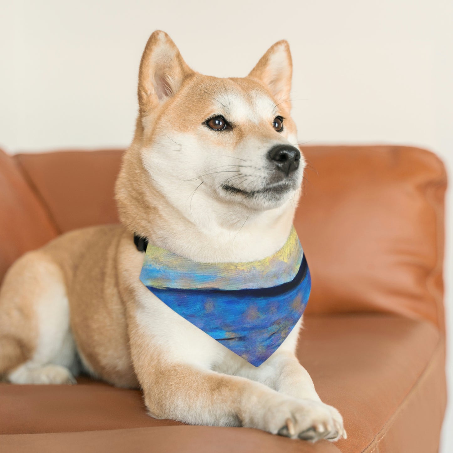 "Perdido en el mar" - El collar de bandana para mascota alienígena