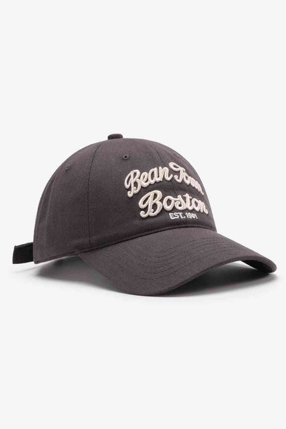 Gorra de béisbol ajustable con gráfico bordado