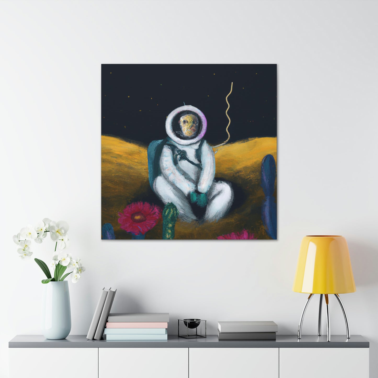 "Alone in the Dark: A Solitary Astronaut's Survival" - The Alien Canva