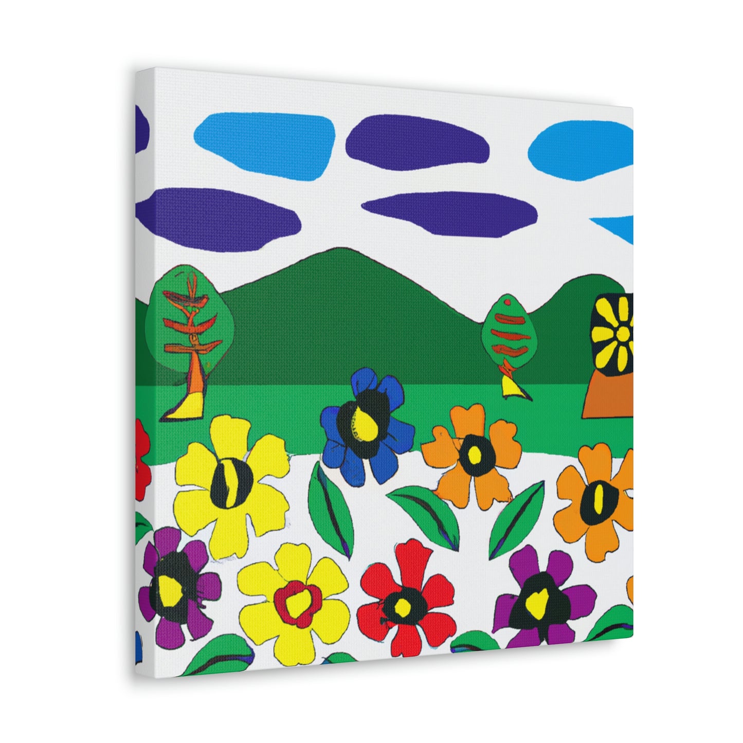 "Blooming Landscape: A Local Mural of Art and Nature" - Canvas