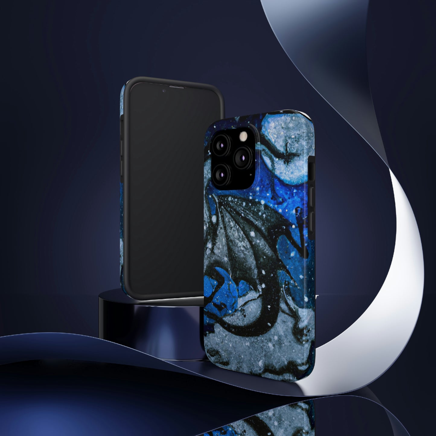 "Frosted Moonlight Dragon" - Die Alien Tough Phone Cases