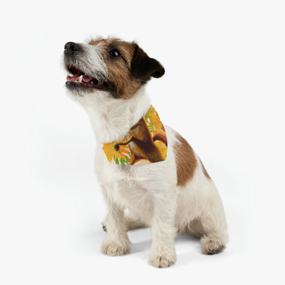 "Autumnal Adventure: A Fox's Mischief" - The Alien Pet Bandana Collar