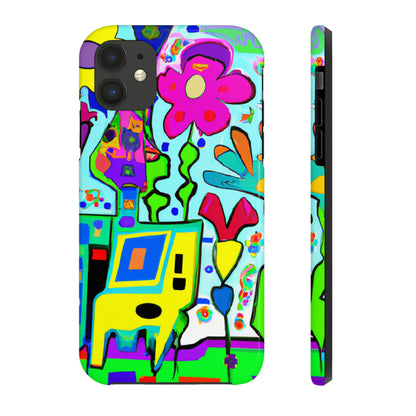 "Ein mystischer Garten aus Regenbogenblättern" - Die Alien Tough Phone Cases