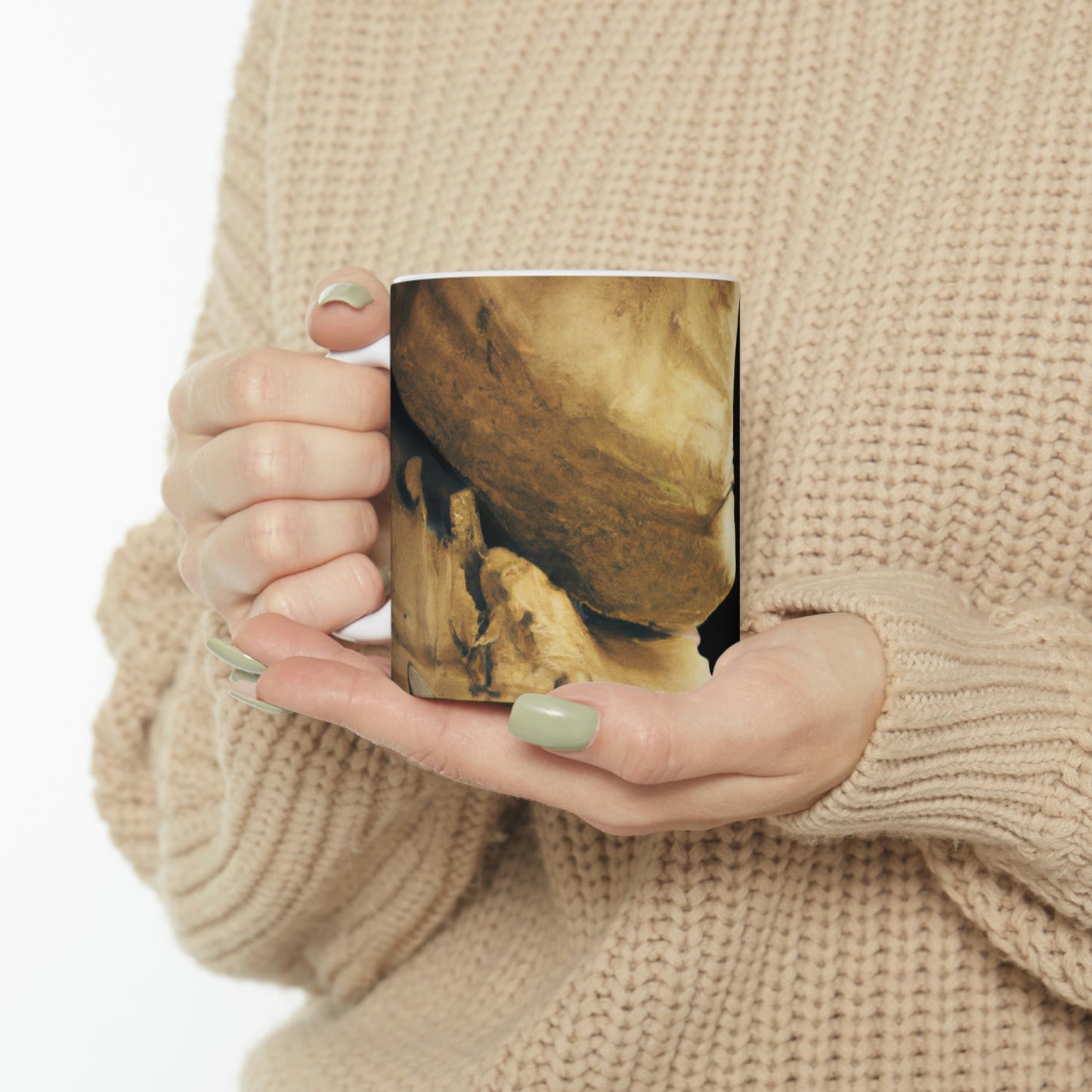 "A Peculiar Journey into the Caverns of Uncertainty" - The Alien Ceramic Mug 11 oz