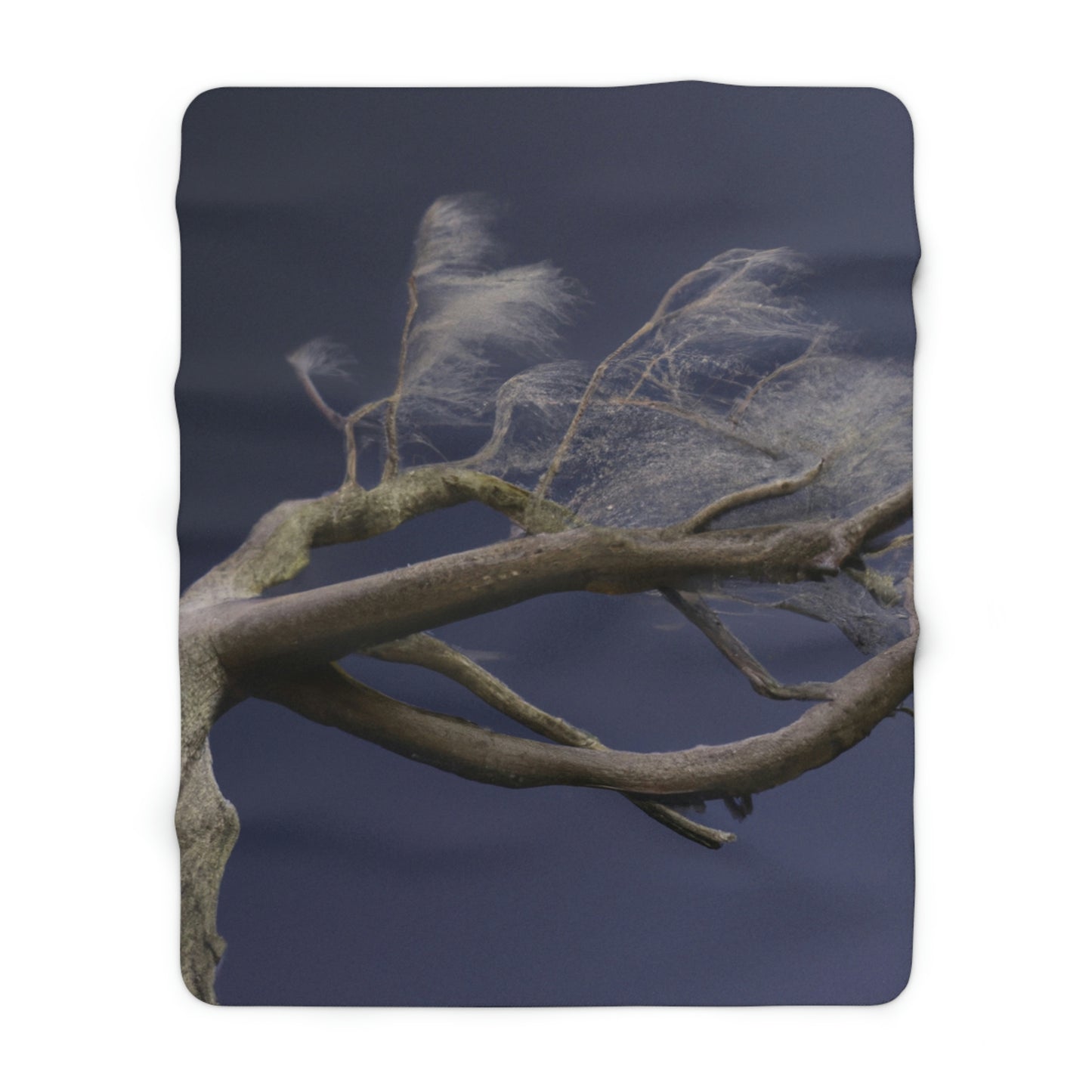 "Starry Winter Night" - The Alien Sherpa Fleece Blanket