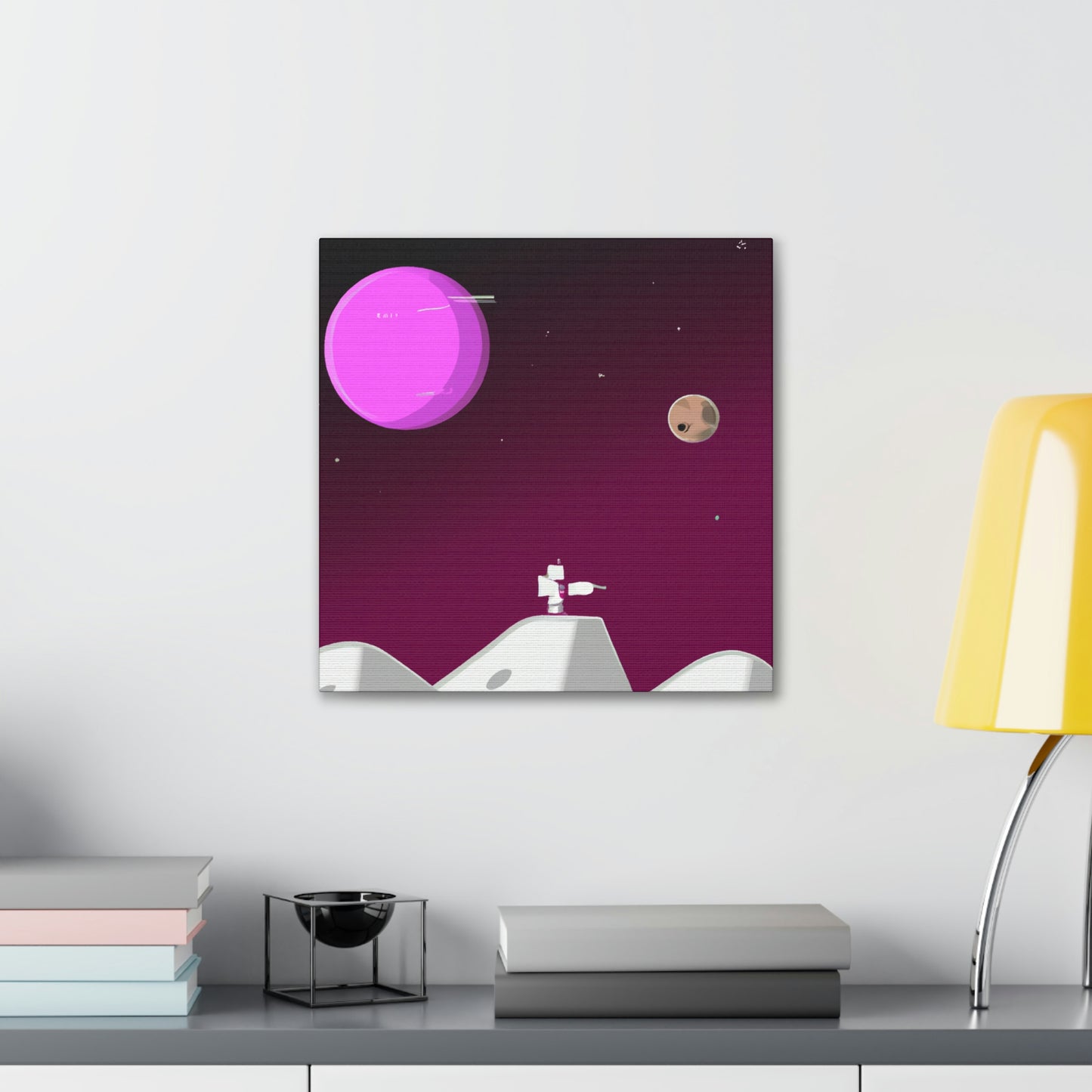 "Una odisea lunar: explorando otro mundo" - The Alien Canva