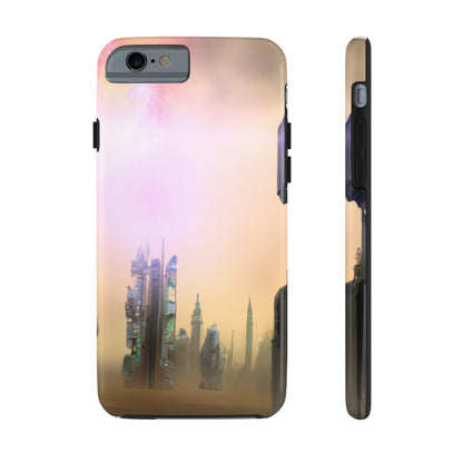 "Lost in the Cosmic Mist" - The Alien Tough Phone Cases