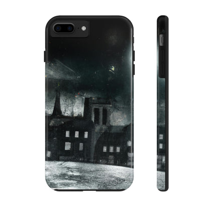 "Nocturno luminoso: una ciudad iluminada por la luz de la luna" - The Alien Tough Phone Cases