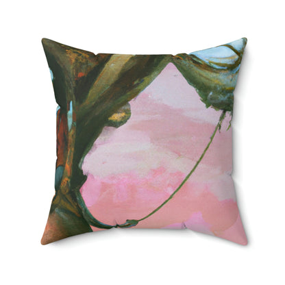 The Wizarding Winds of the Hot Air Balloon - The Alien Square Pillow