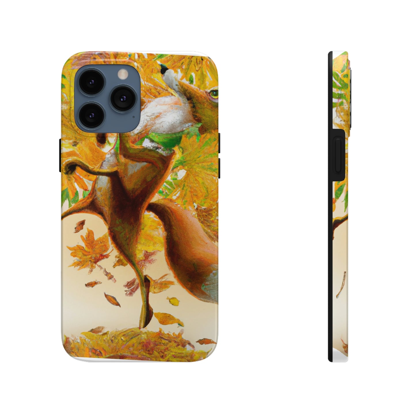 "Autumnal Adventure: A Fox's Mischief" - The Alien Tough Phone Cases