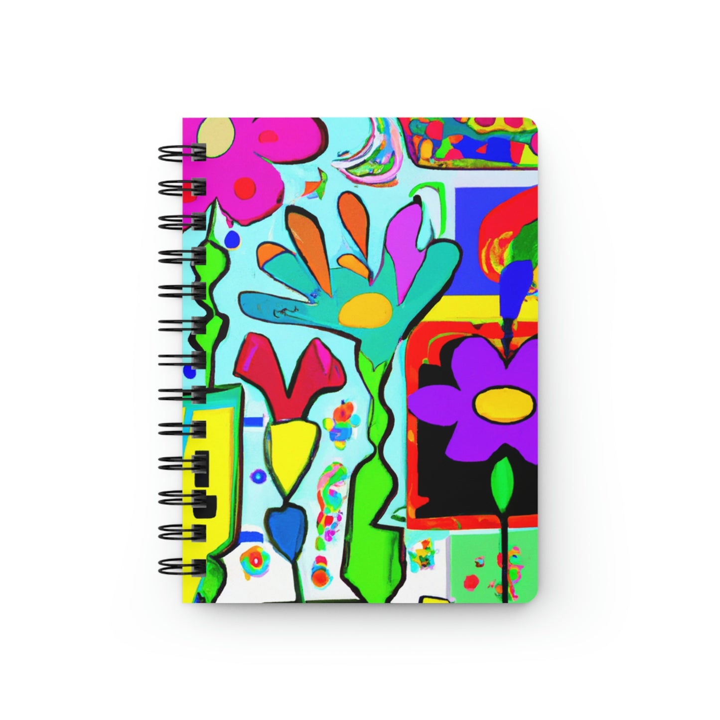 "A Mystical Garden of Rainbow Petals" - The Alien Spiral Bound Journal