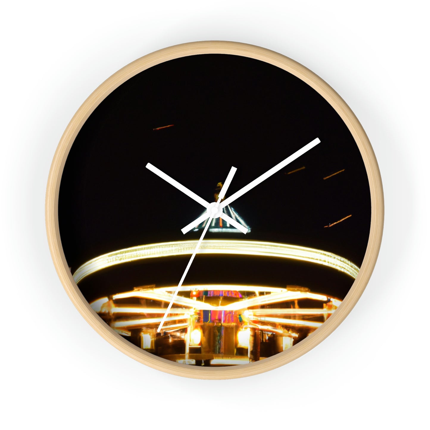 "Carousel Nights: A Glimmer of Starlight" - The Alien Wall Clock