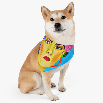 "Fierce and Free: Un tributo a las mujeres mexicanas inspirado en Frida Kahlo" - The Alien Pet Bandana Collar