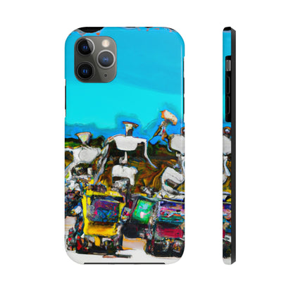 Robot Rolling Rhythms - Die Alien Tough Phone Cases