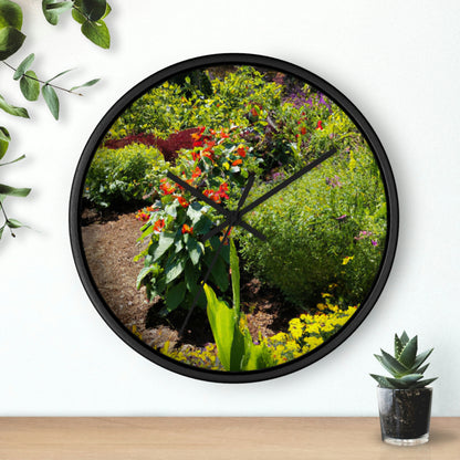 "Garden of Colorful Radiance" - The Alien Wall Clock