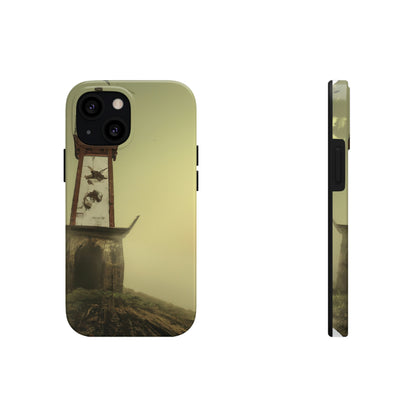 "Gespenstisches Leuchtfeuer im Nebel" - Die Alien Tough Phone Cases