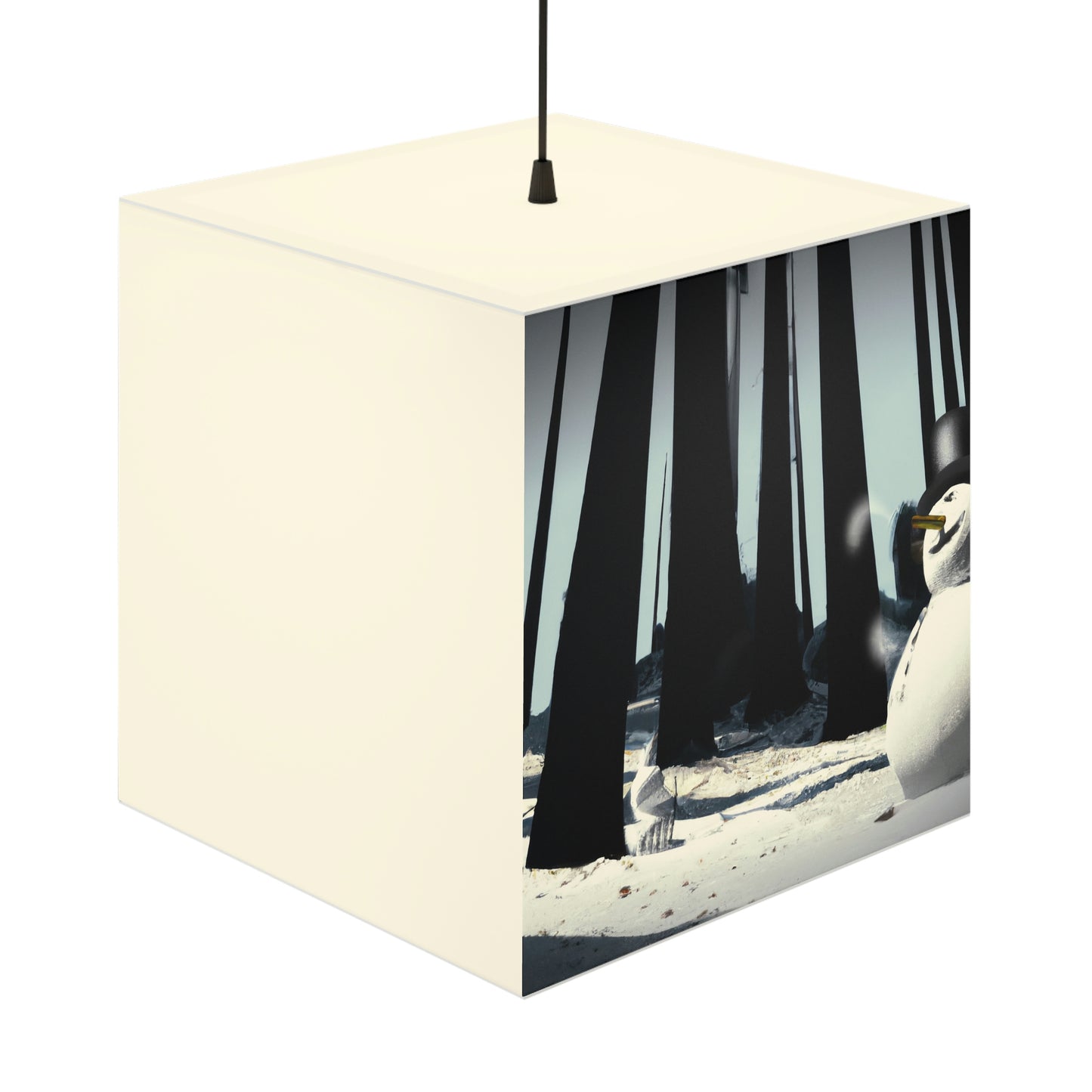 "Chilly Adventures in the Enchanted Forest" - Die Alien Light Cube Lampe