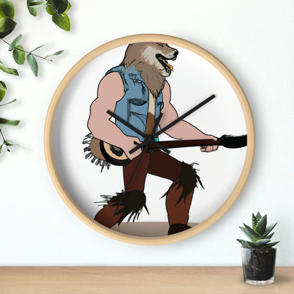 "Howling Highwayman: The Banjo-Playing Werewolf Biker" - Die Alien-Wanduhr