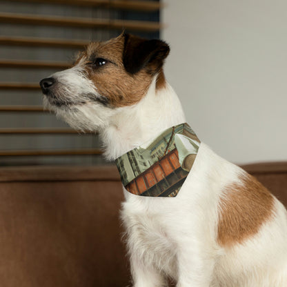 "ChronoTown: Where Time Stands Still" - The Alien Pet Bandana Collar