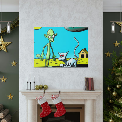 "Out of This World Friendship" - The Alien Canva