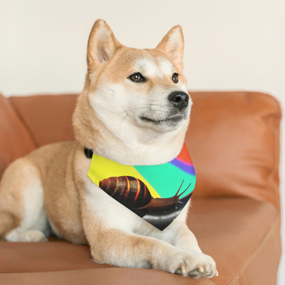 "Rainbow Pot of Gold: A Snail's Slow Trek" - The Alien Pet Bandana Collar