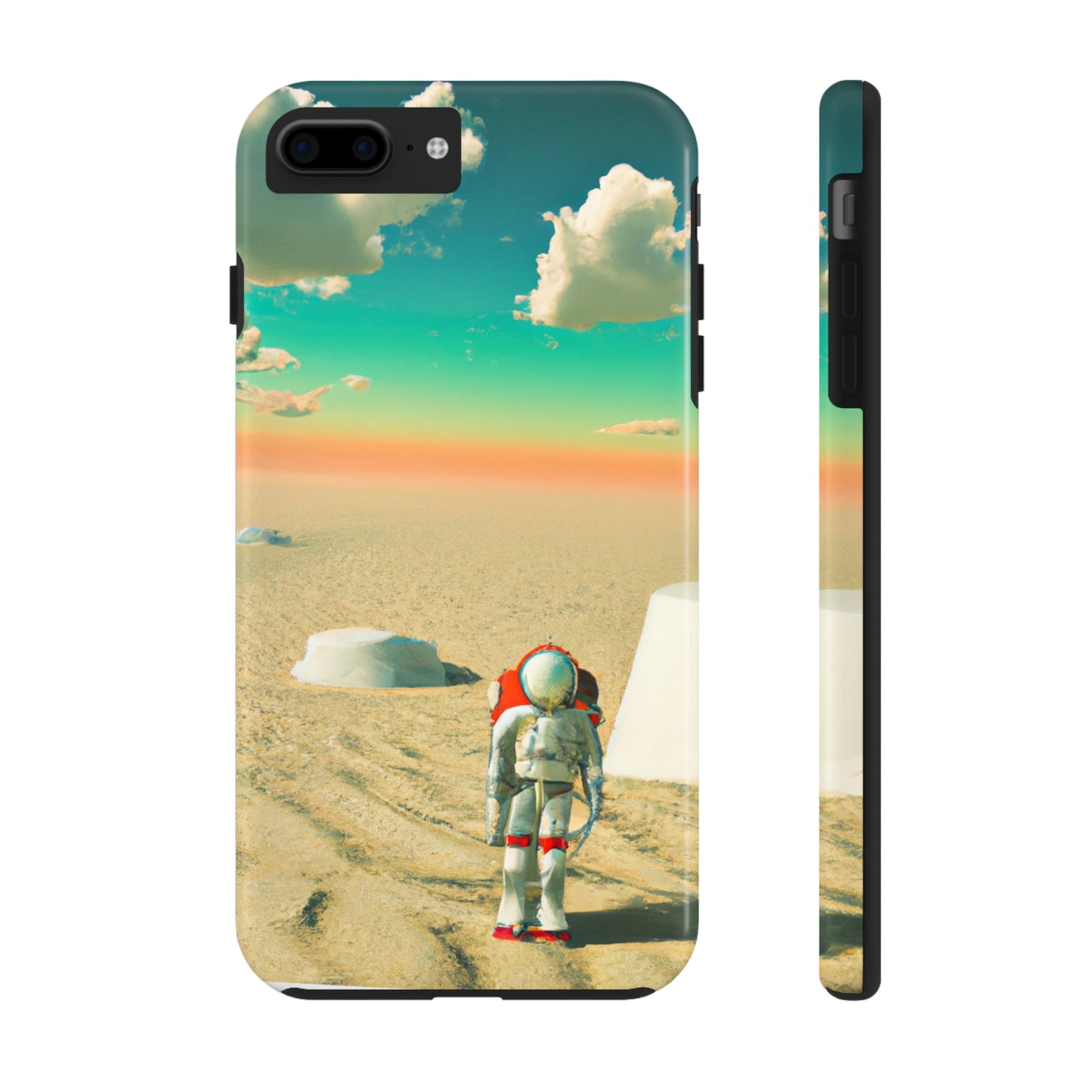 "Un astronauta extraviado: solo en un planeta abandonado" - The Alien Tough Phone Cases