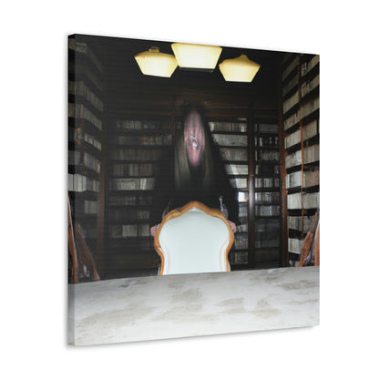 "The Eerie Echoes of the Library" - The Alien Canva