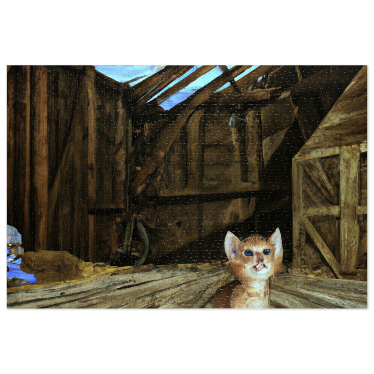 "Kitten in the Barn: A Lost Tale of Love and Courage" - The Alien Jigsaw Puzzle