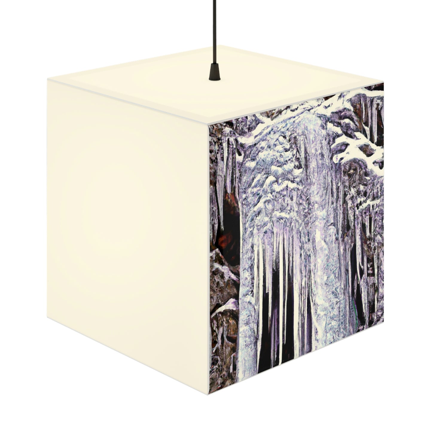 "Frost-Tipped Falls of Glistening Grief" - The Alien Light Cube Lamp