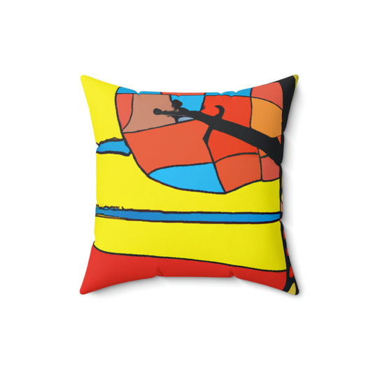 "Lonely Autumn Glow" - The Alien Square Pillow