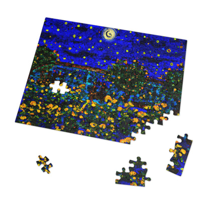 "A Midnight Celebration in Grandma's Garden" - The Alien Jigsaw Puzzle