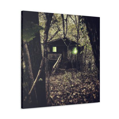 "Verfluchte Hütte im Wald" - The Alien Canva