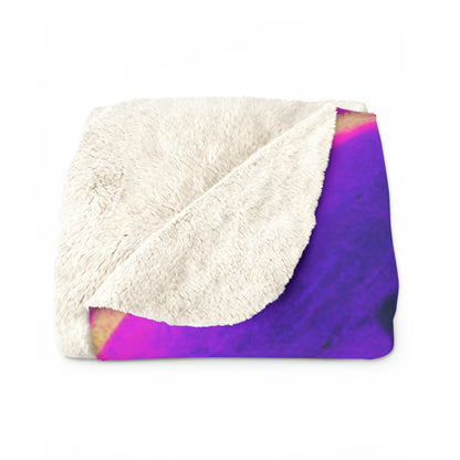 Mystical Madness: Crazy Colors in the Forgotten Cathedral - The Alien Sherpa Fleece Blanket