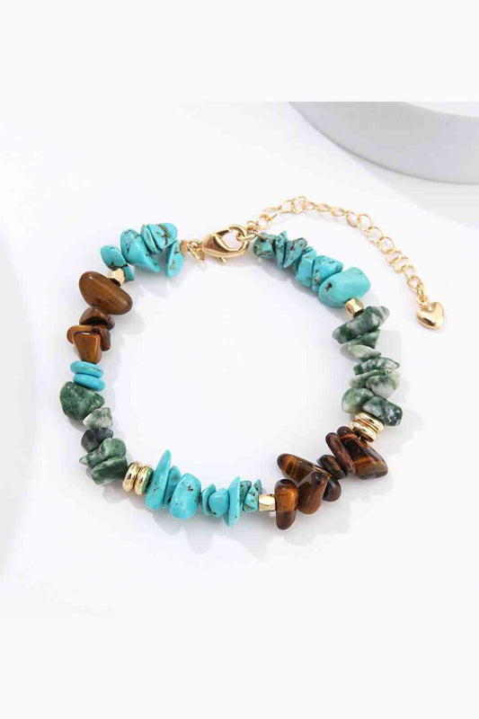 Pulsera de turquesas y piedras naturales