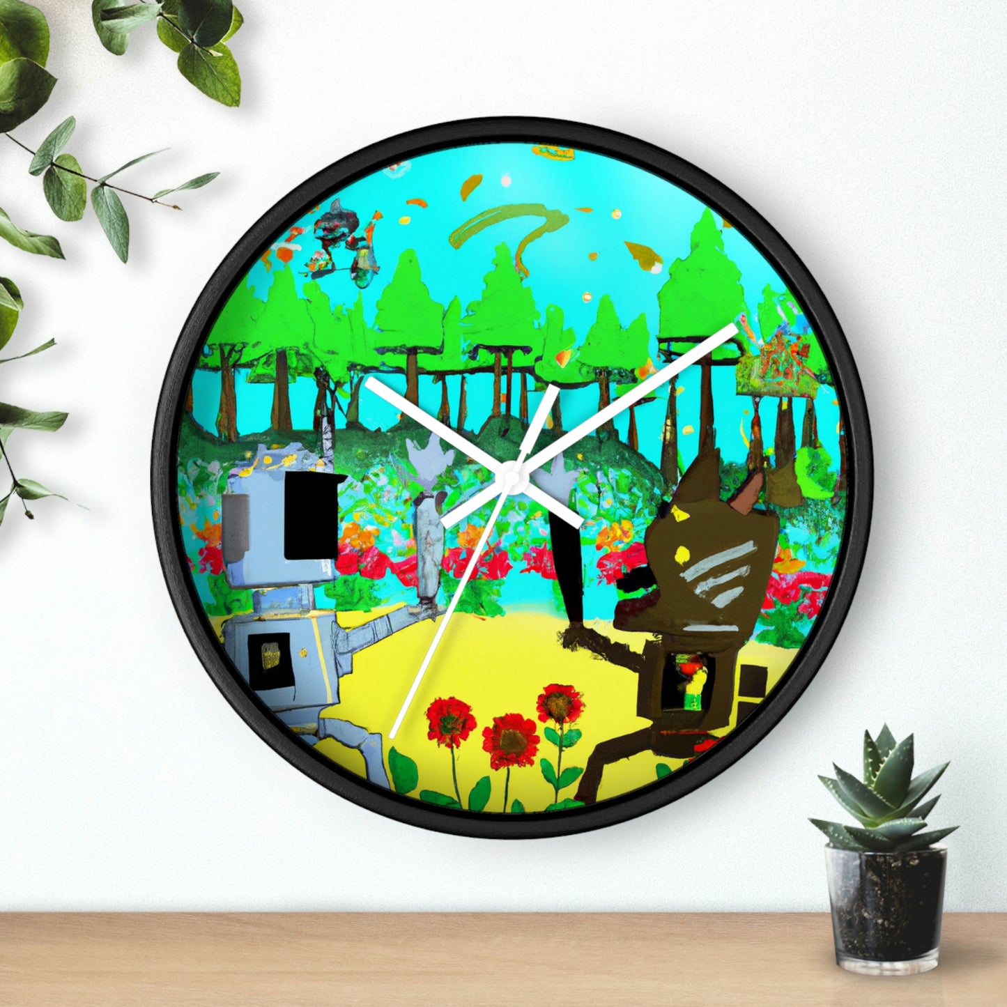 Robo Garden Wars - El reloj de pared alienígena