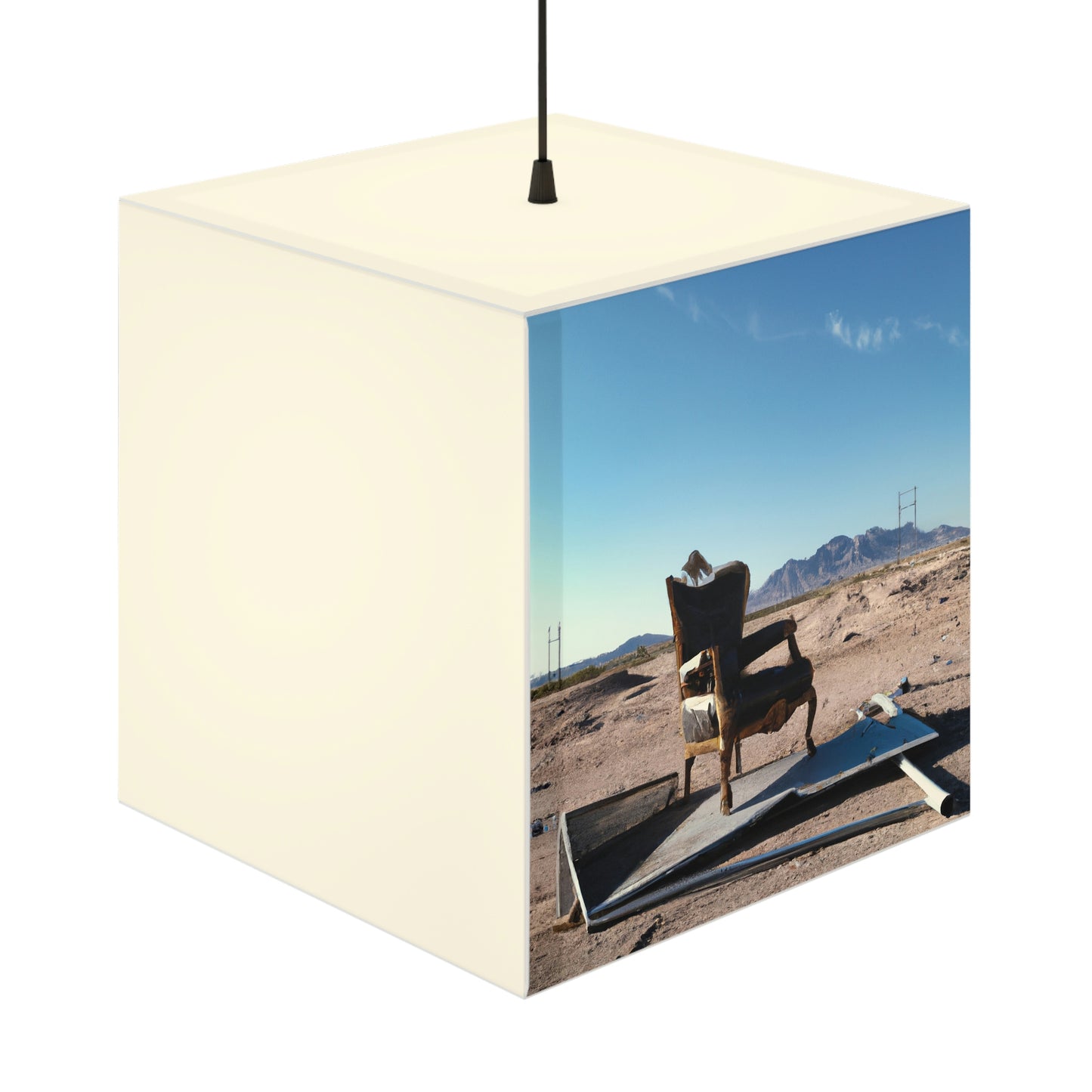 "The Forgotten Throne of the Desert" - The Alien Light Cube Lamp