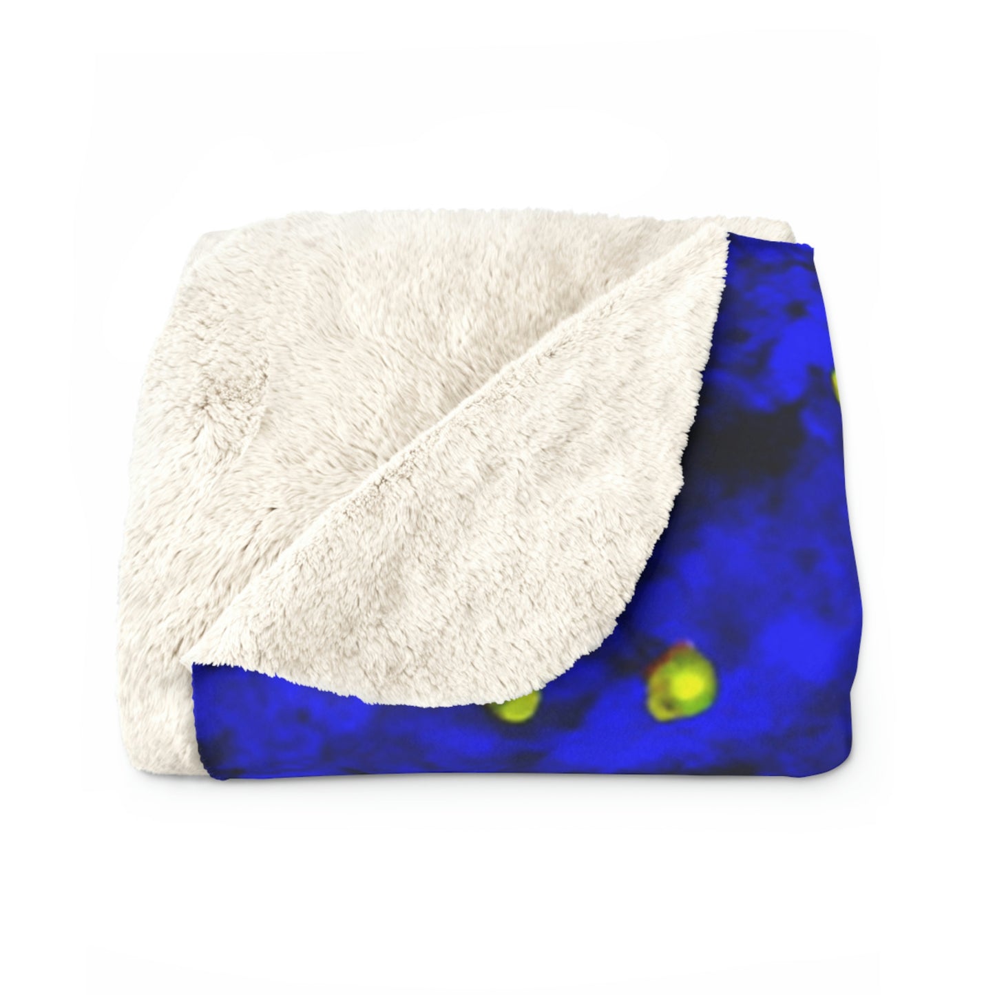 "A Midnight Celebration in Grandma's Garden" - The Alien Sherpa Fleece Blanket