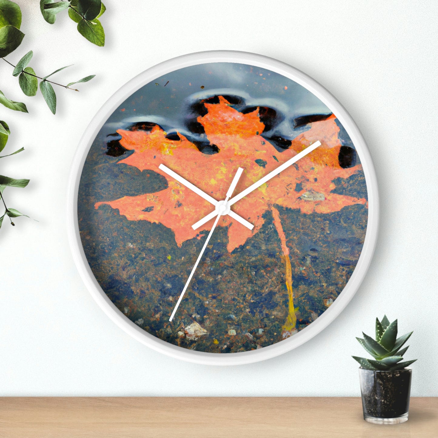 "Autumn Reflections" - The Alien Wall Clock